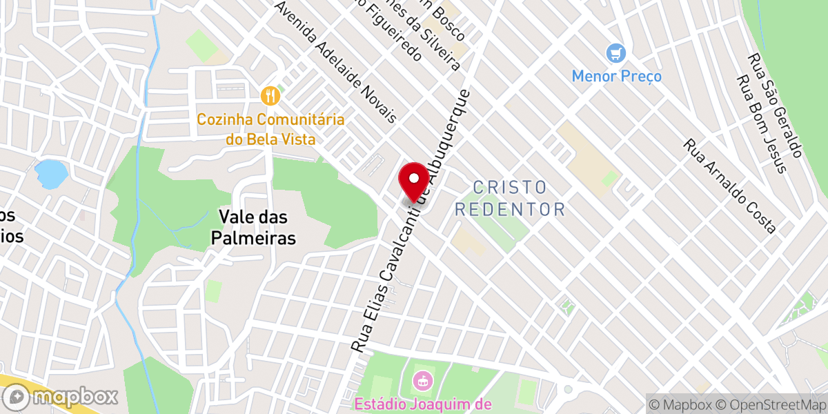 Map showing location of Igreja missionária pentecostal a nova Jerusalém
