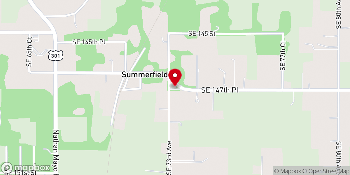 Map showing location of New Hope A M E Church