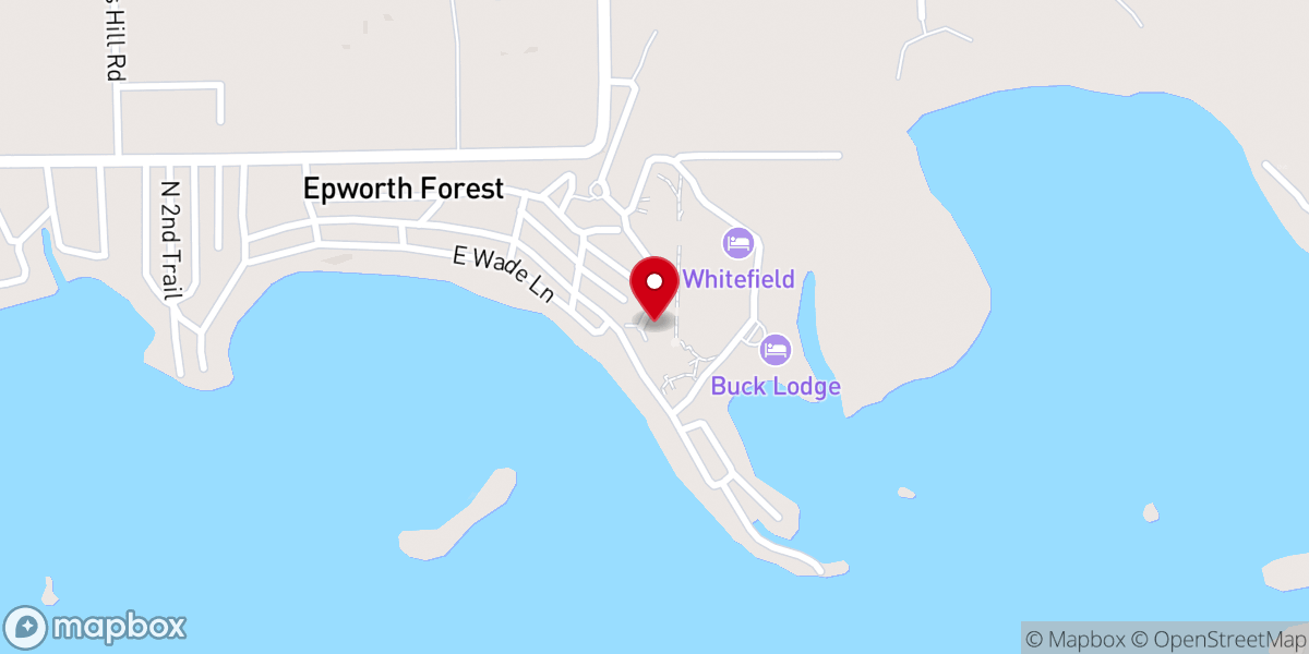 Map showing location of Epworth Forest (EFCC)