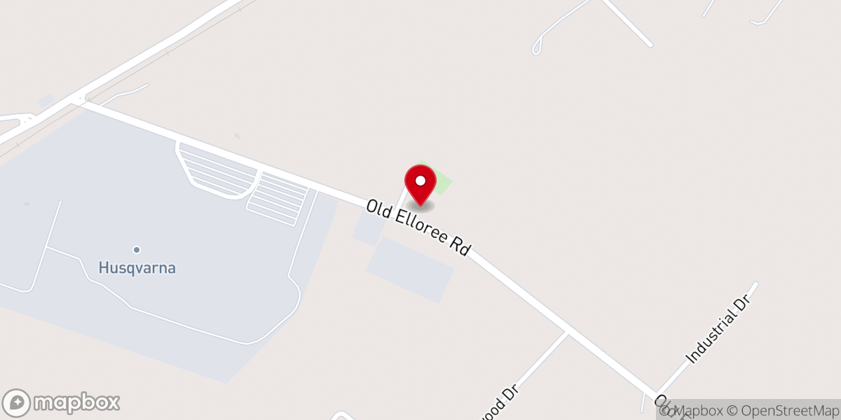 Map showing location of Olive Grove Missionary Baptist Church