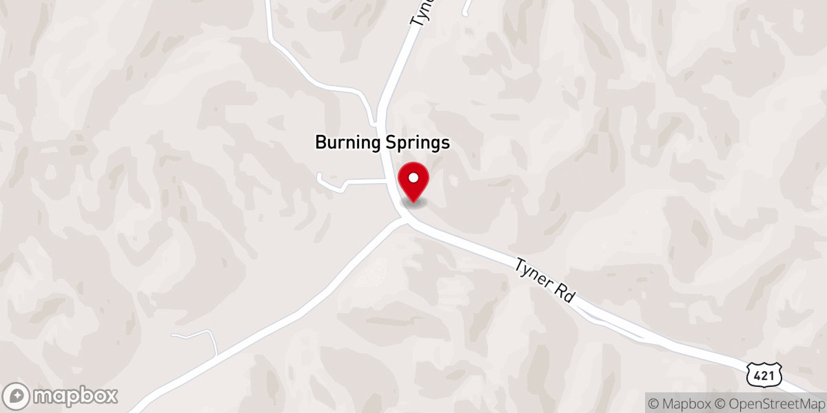 Map showing location of Burning Springs COG