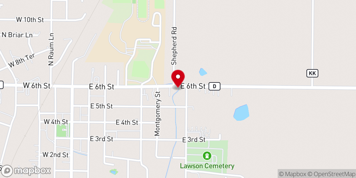 Map showing location of Gospelaires Inc