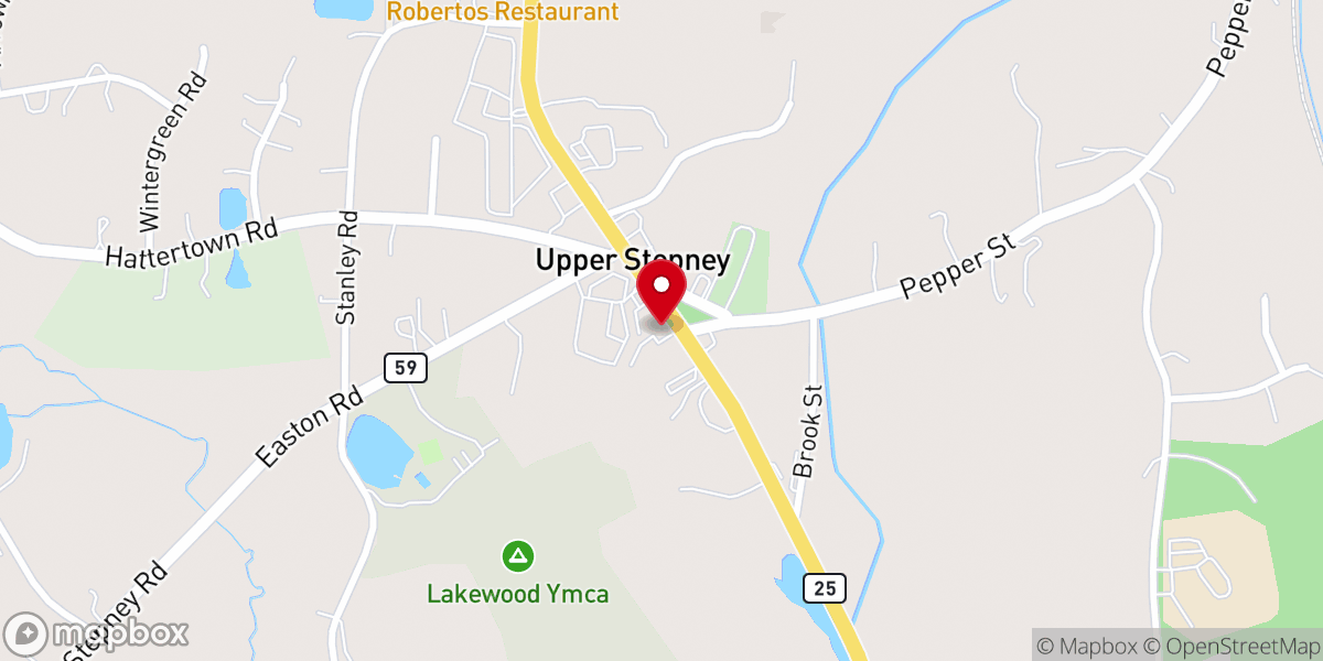 Map showing location of Stepney Baptist Church