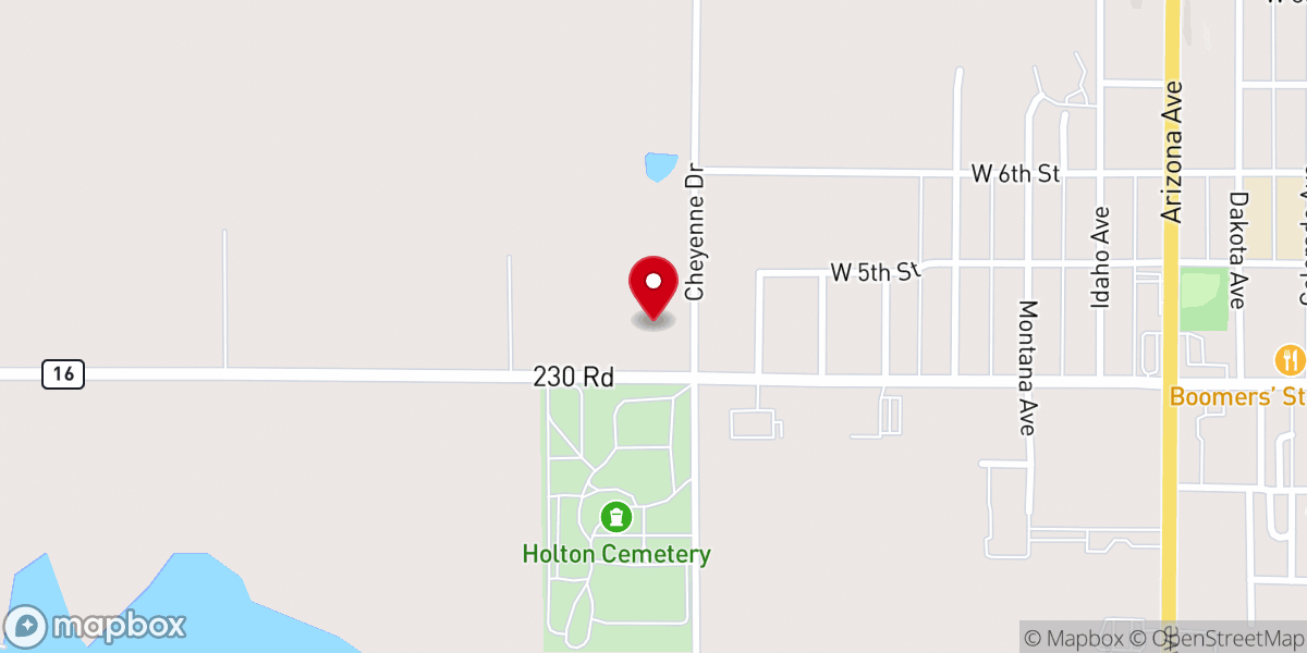 Map showing location of Trinity Lutheran Church
