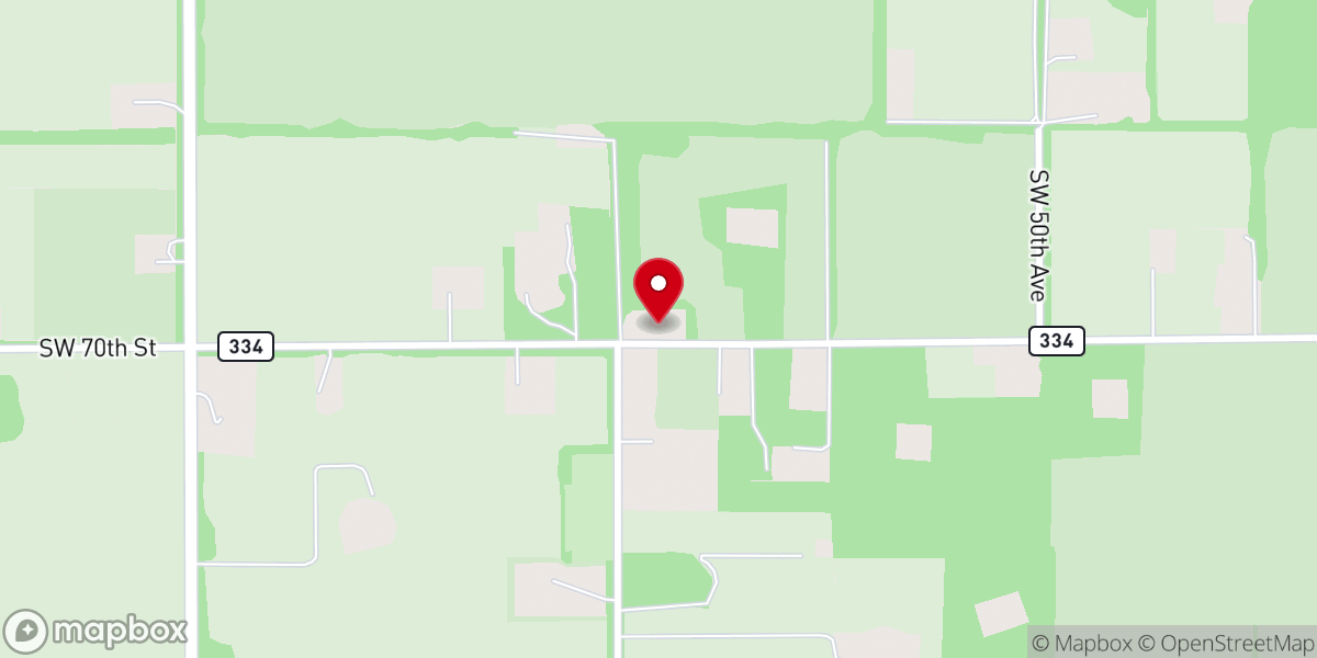Map showing location of Cherry Sink Church