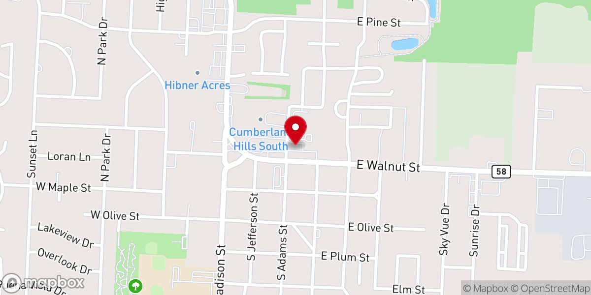 Map showing location of Heart and Soul Church