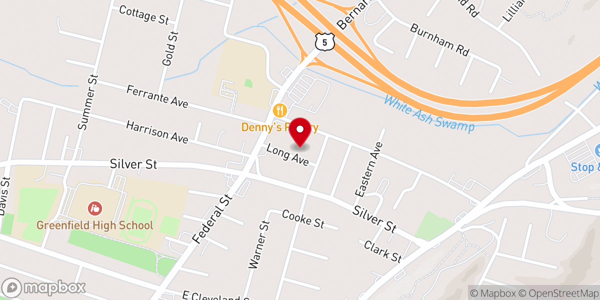 Map showing location of St. Paul's Lutheran Church