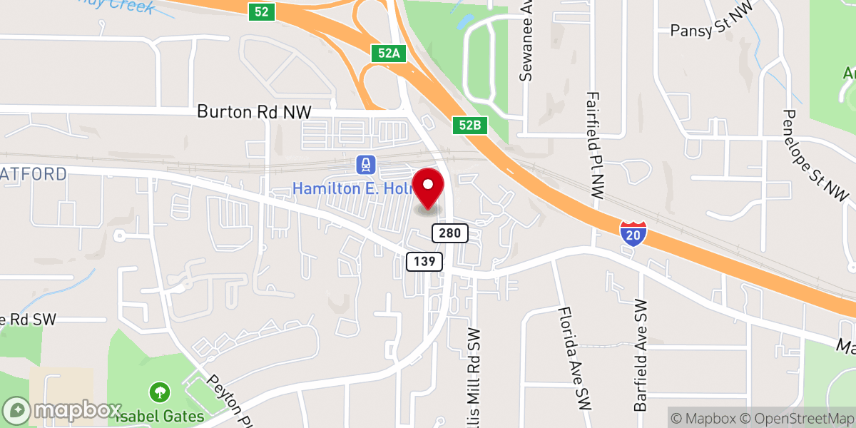Map showing location of Faith AME Zion Church
