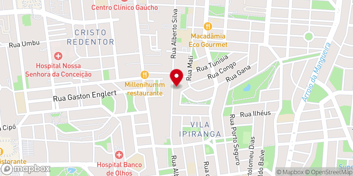 Map showing location of Comunidade de discípulos de Porto Alegre