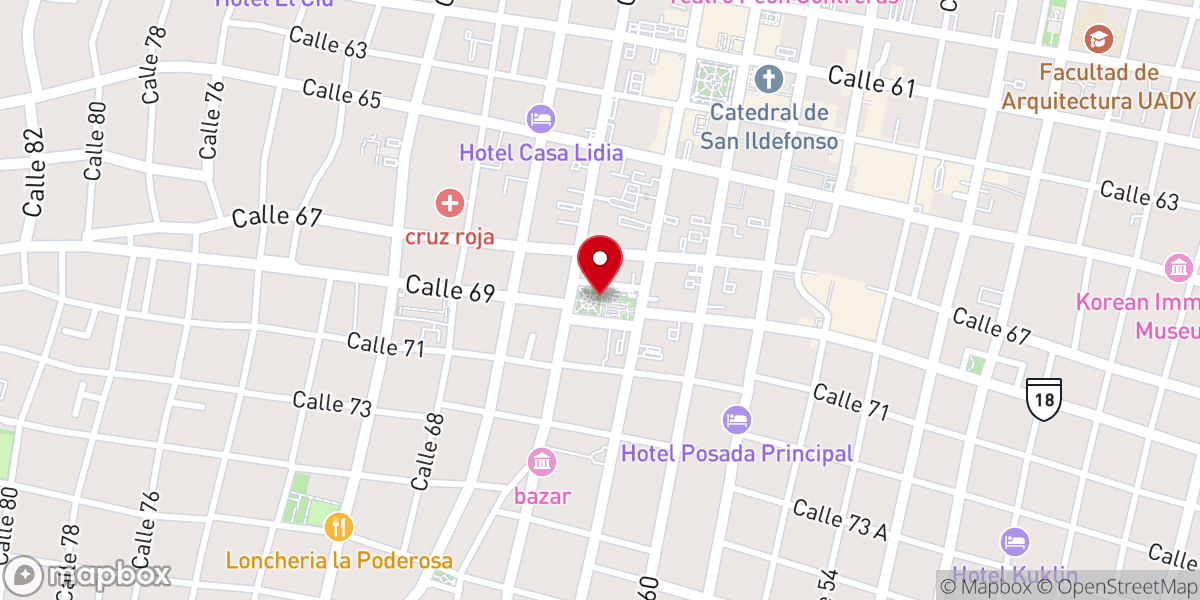 Map showing location of Parque San Juan