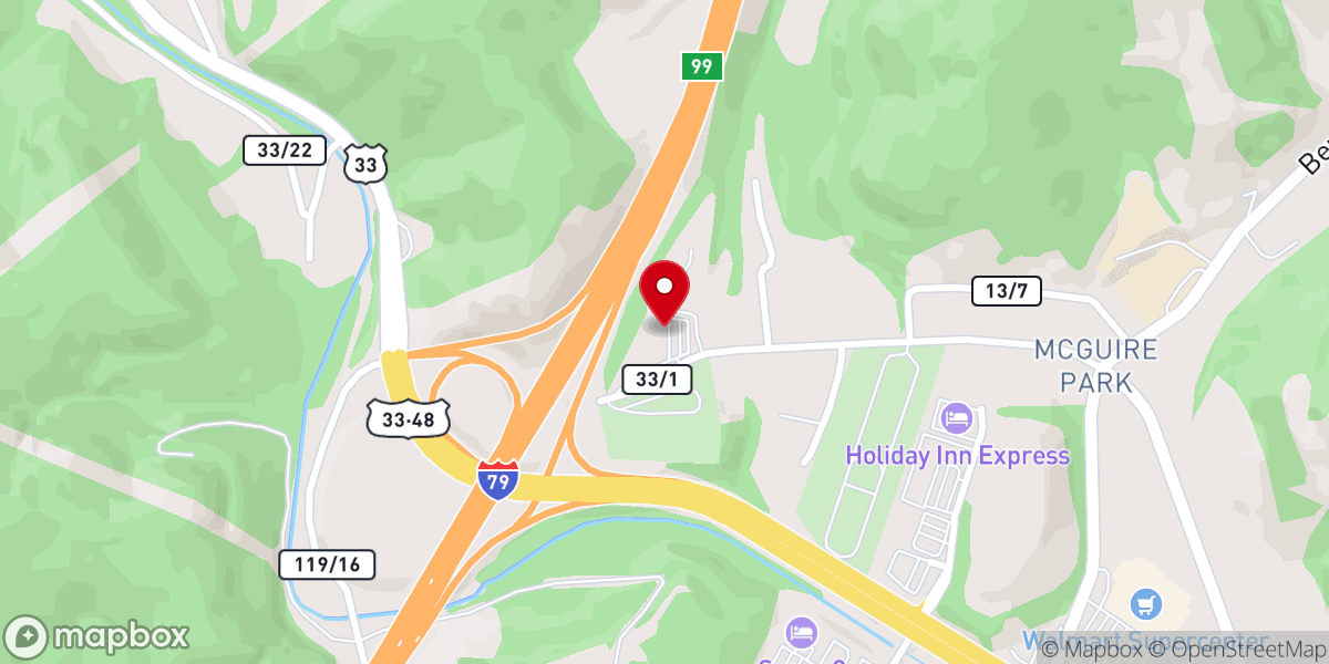 Map showing location of Victory Church
