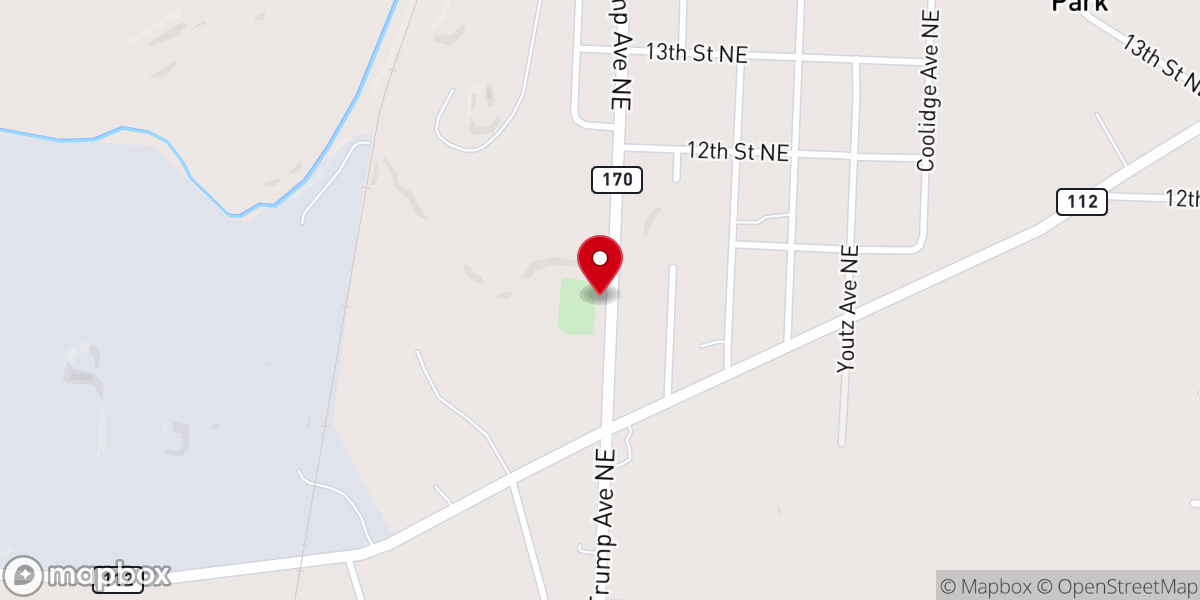 Map showing location of Valley Chapel Brethren-Christ