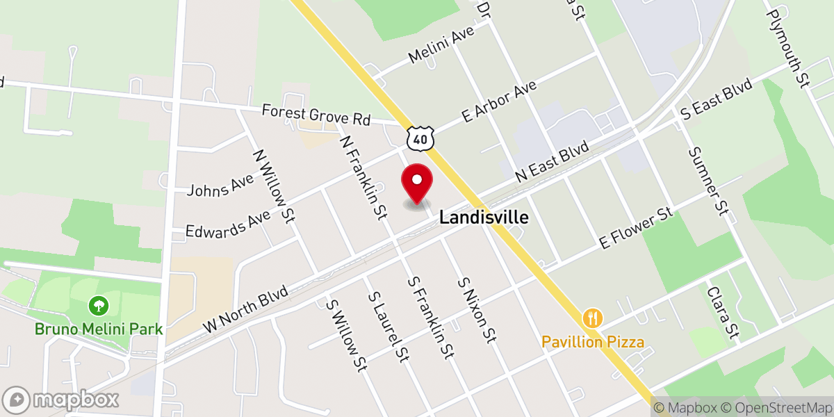 Map showing location of Our Lady of Victory Church OLBS Parish