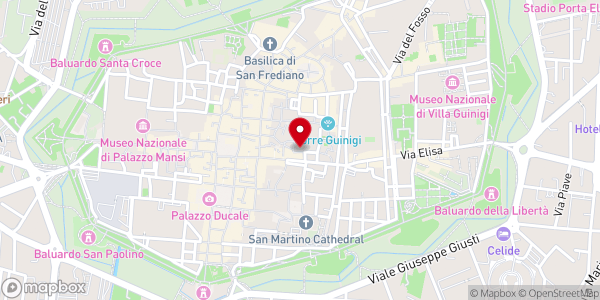 Map showing location of Chiesa del Suffragio