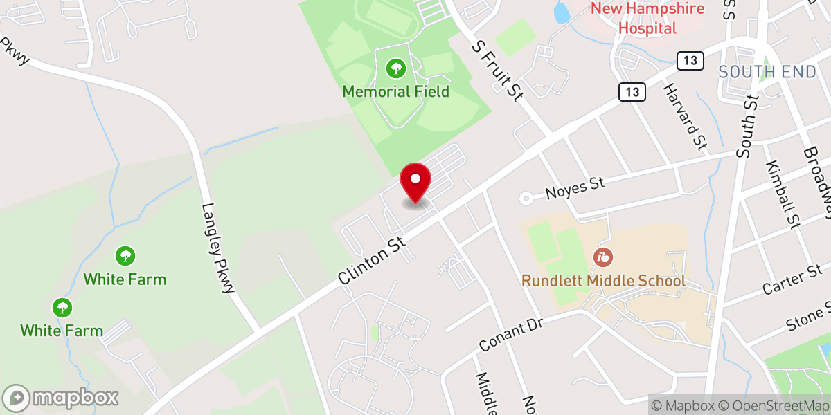 Map showing location of Trinity School