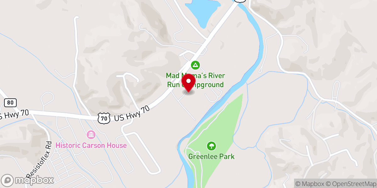 Map showing location of His Place Worship Center
