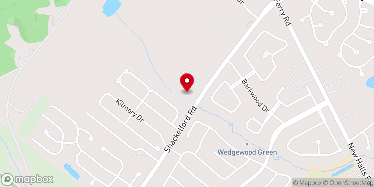 Map showing location of Christ Covenant Church