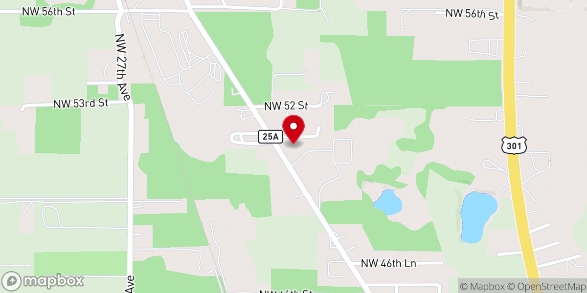 Map showing location of Florida District United Pentecostal Church