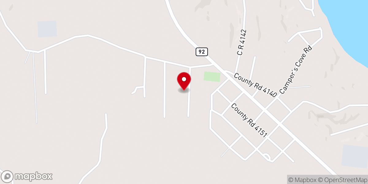 Map showing location of Fairview Baptist Church Parsonage
