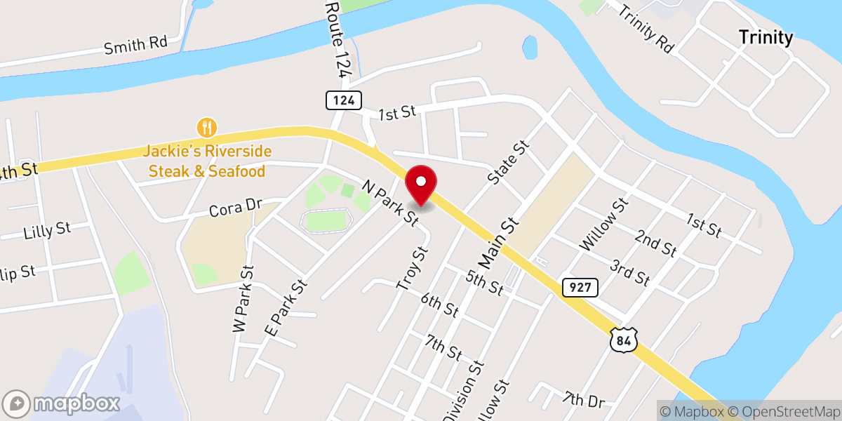Map showing location of Home Hardware Center