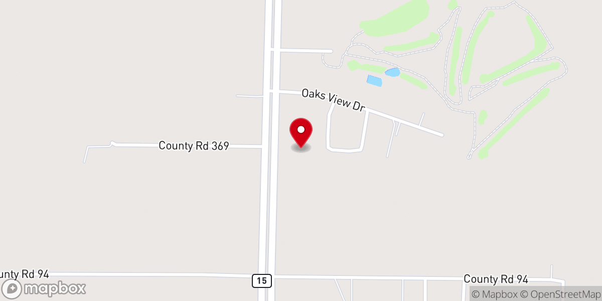 Map showing location of Apostolic Revival Center