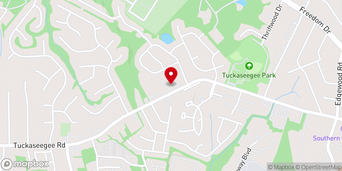Map showing location of Paw Creek Ministries