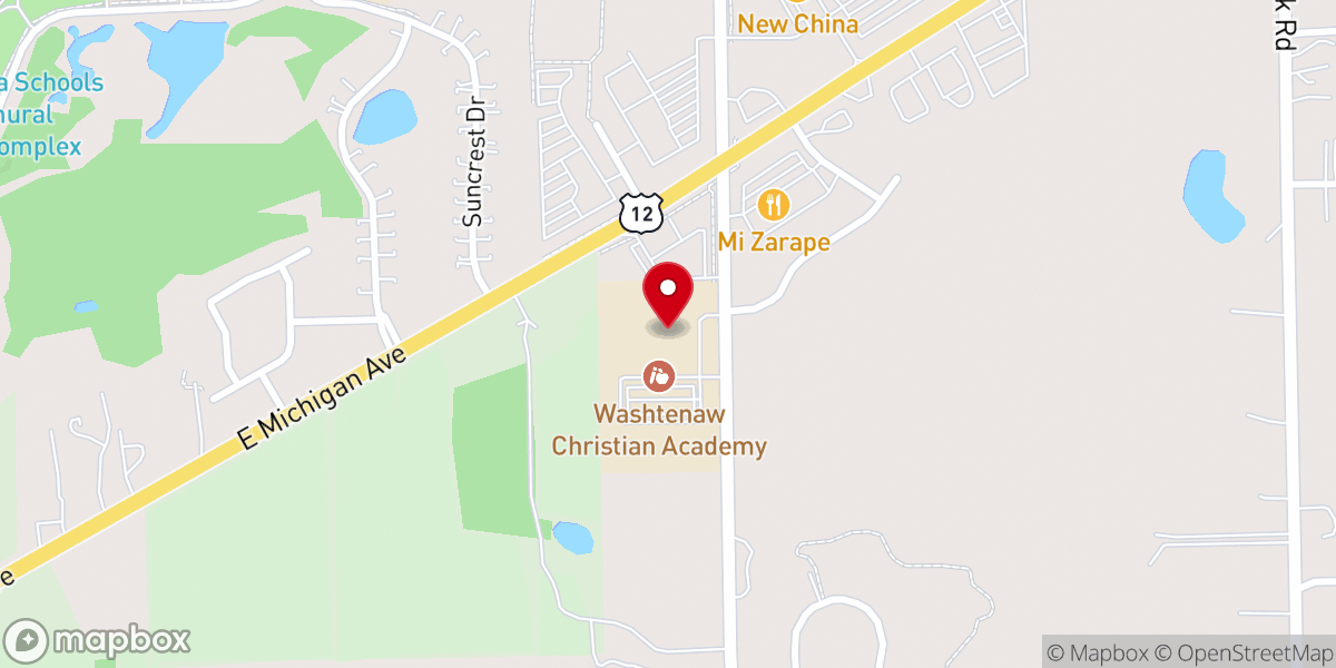 Map showing location of Treasuring Christ Church