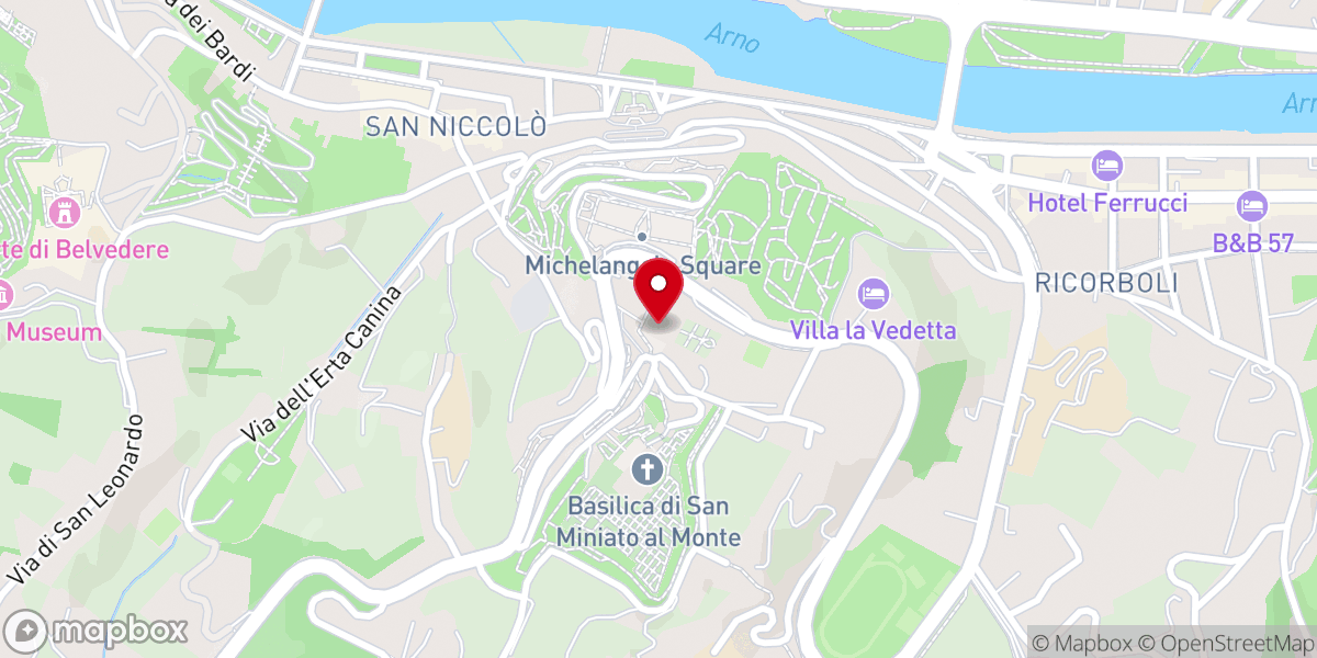 Map showing location of Chiesa di San Salvatore al Monte