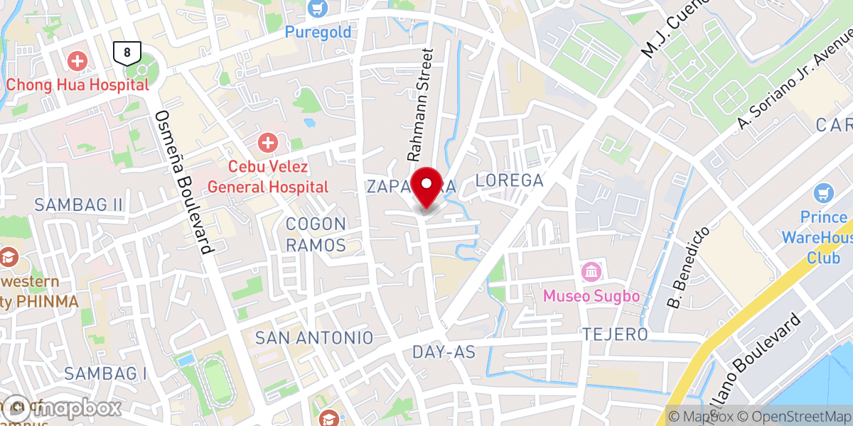 Map showing location of The Church In Cebu City Meeting Hall 1