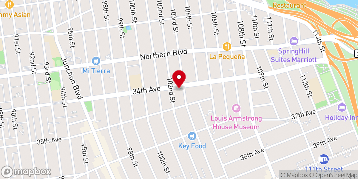 Map showing location of Corona Congregational Church