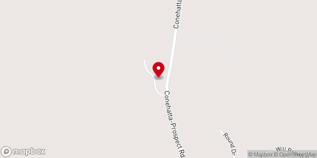 Map showing location of Mt. Zion Church
