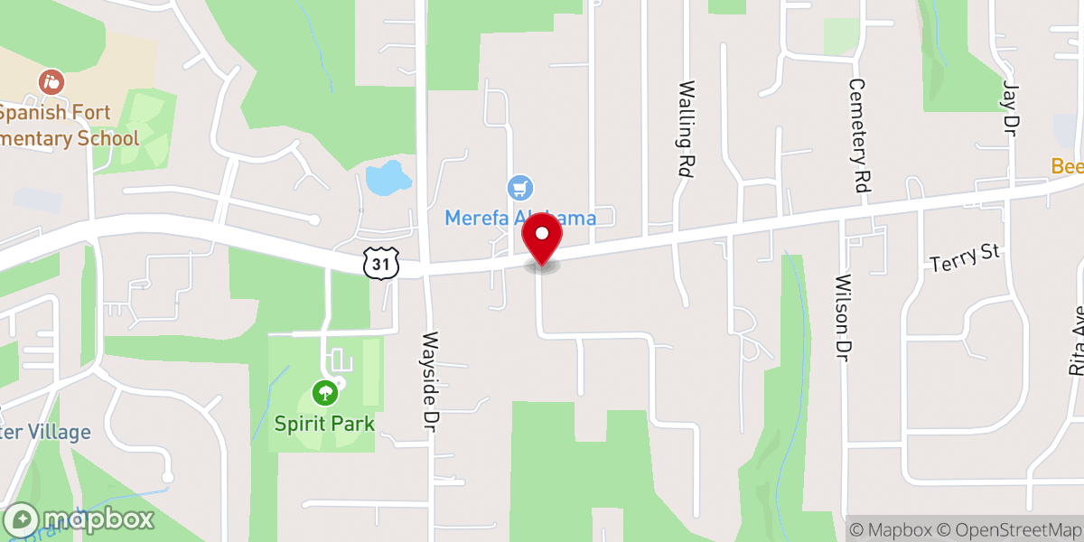 Map showing location of New Horizon Baptist Church