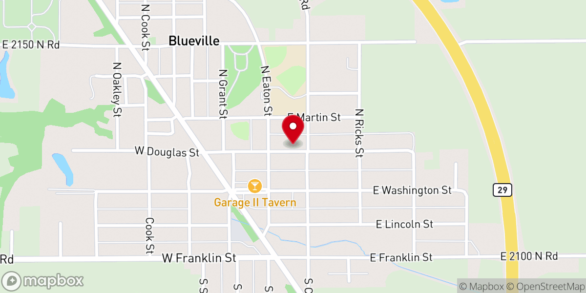 Map showing location of Stone Pillar Church