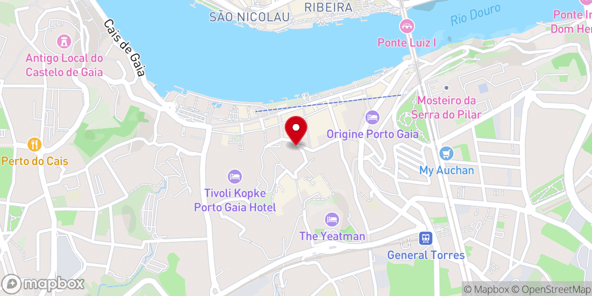 Map showing location of Capela Mortuária de Santa Marinha