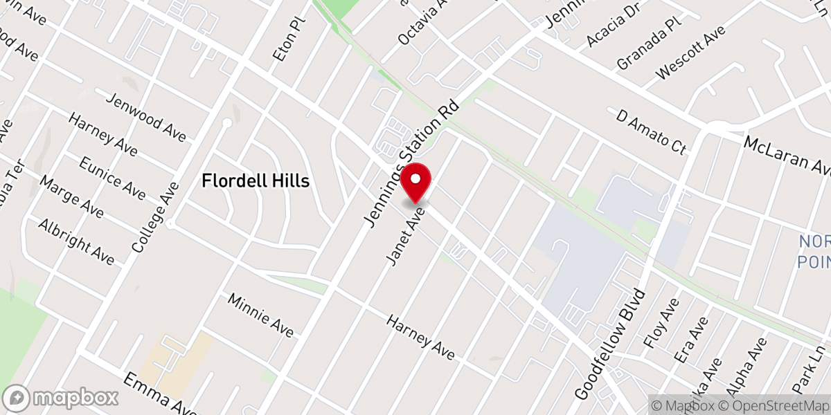 Map showing location of Word of Faith Foursquare Church