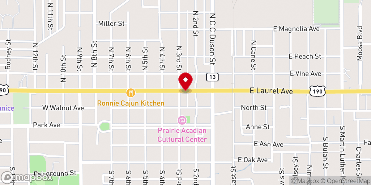 Map showing location of Gabrielle's