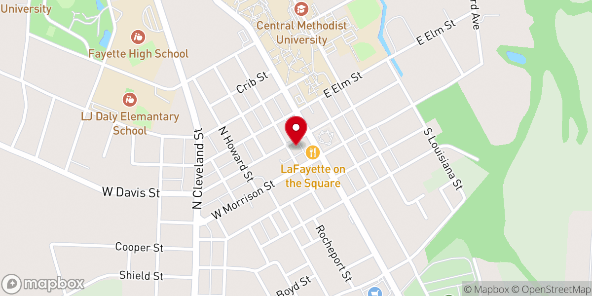 Map showing location of St Mary's Episcopal Church