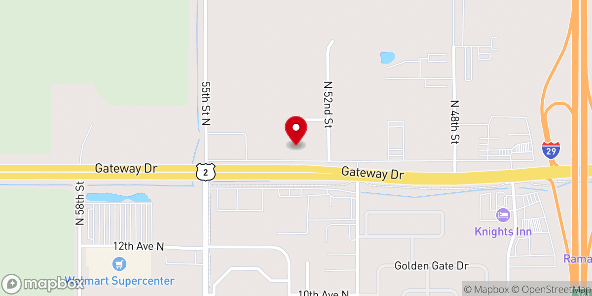 Map showing location of Living Word Family Church