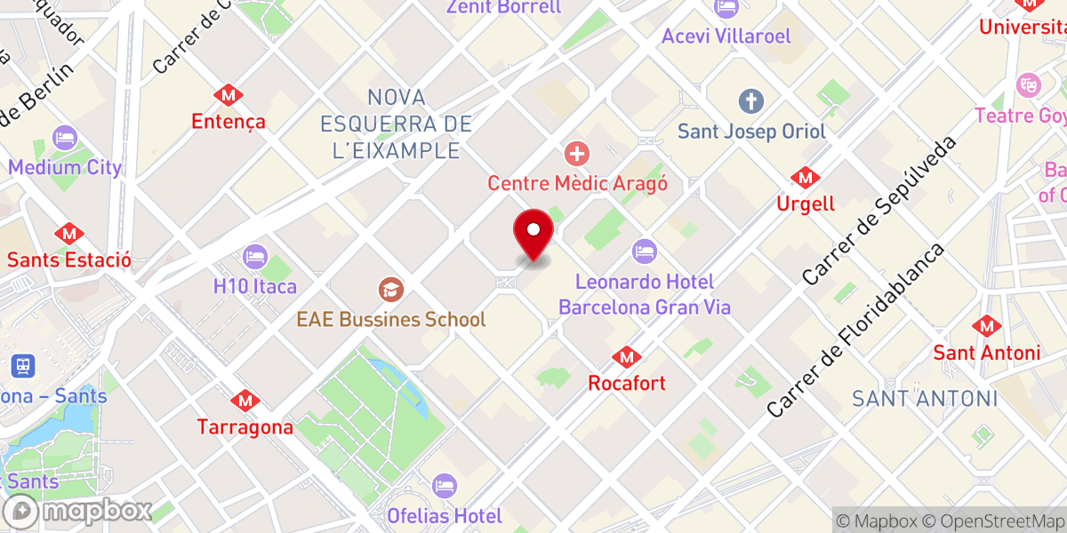 Map showing location of Parròquia Mare de Déu de la Medalla Miraculosa