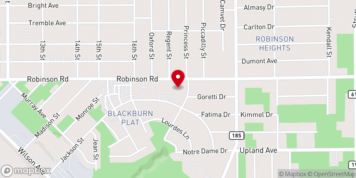 Map showing location of St. Michael Byzantine Catholic Church