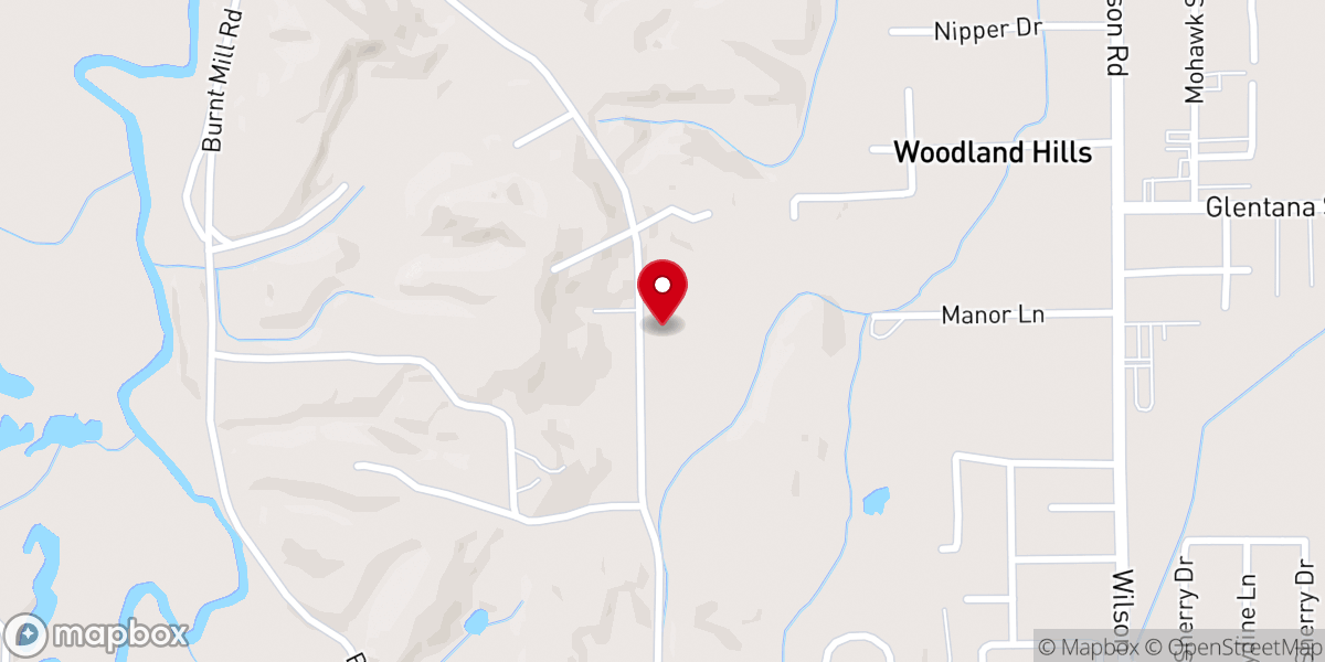 Map showing location of Salem Road Baptist Church