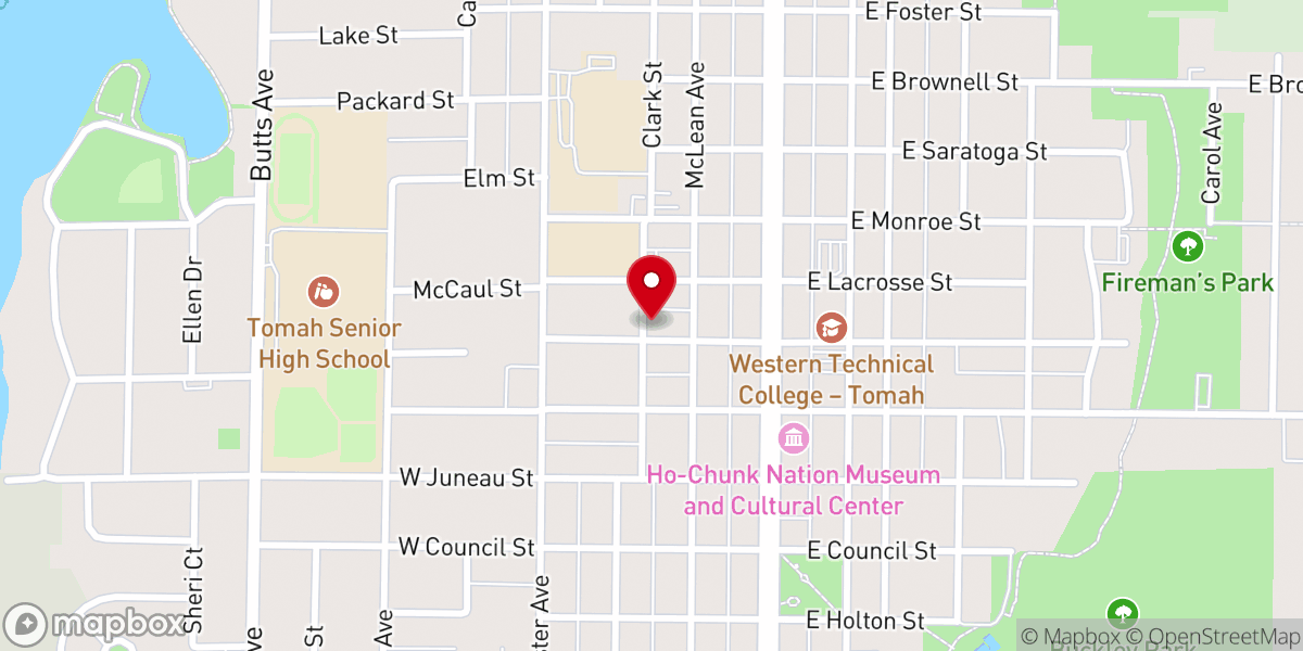 Map showing location of First Church of Christ Scientist
