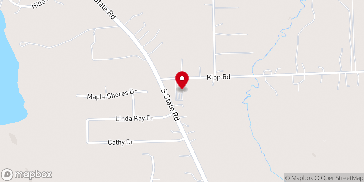 Map showing location of Lakeview Community Church