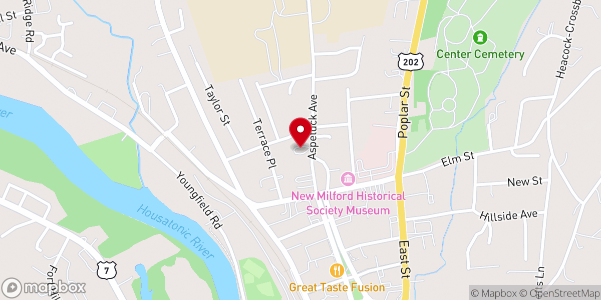 Map showing location of St. Peter's Temple