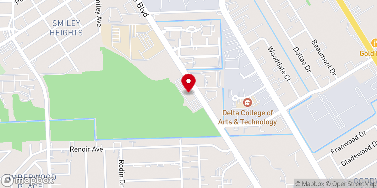 Map showing location of Bible World Christian Center