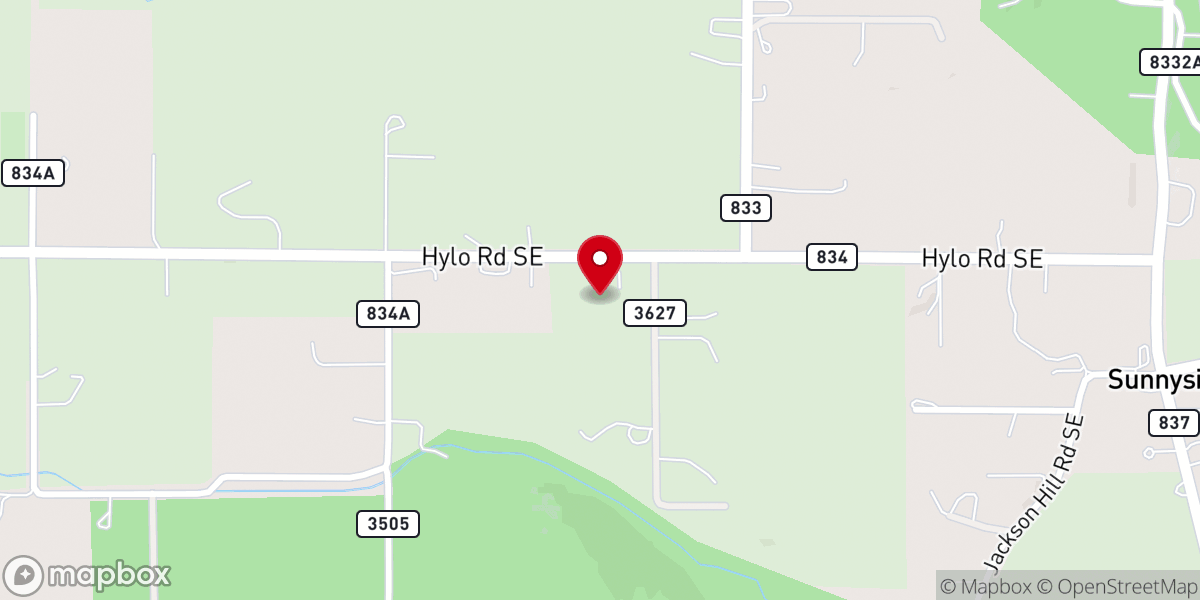Map showing location of Hylo Hills Community Church
