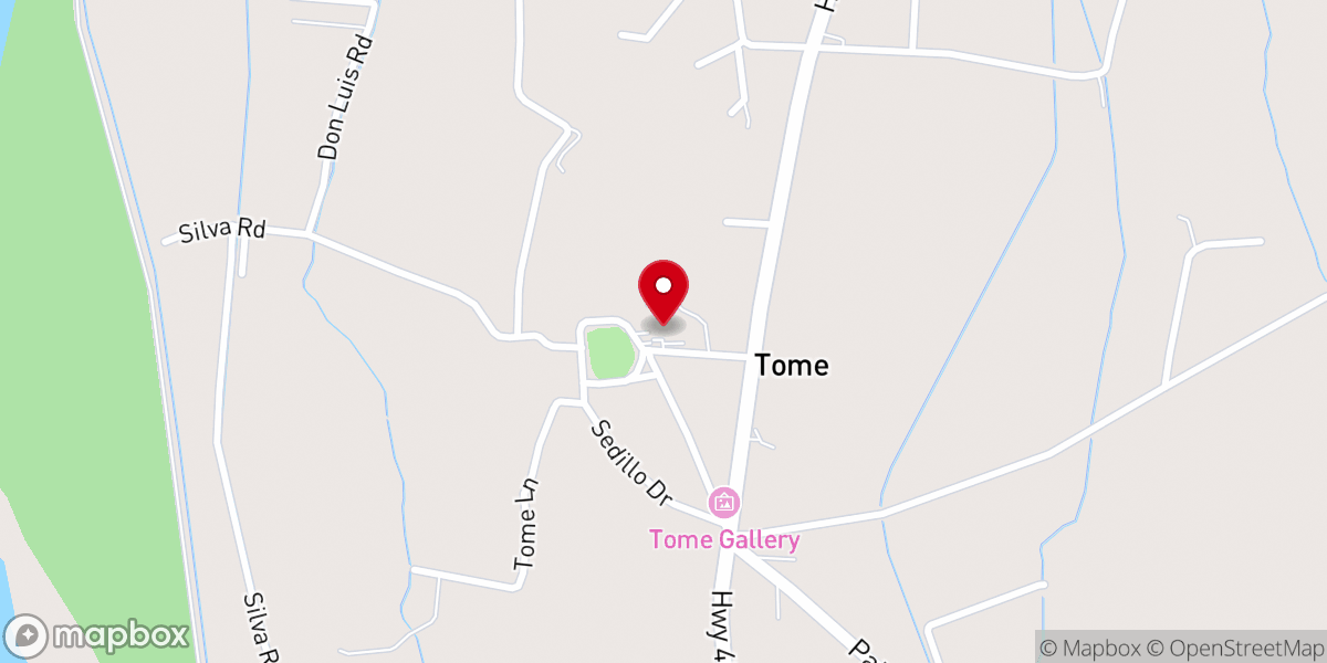 Map showing location of Catholic Church of Tome