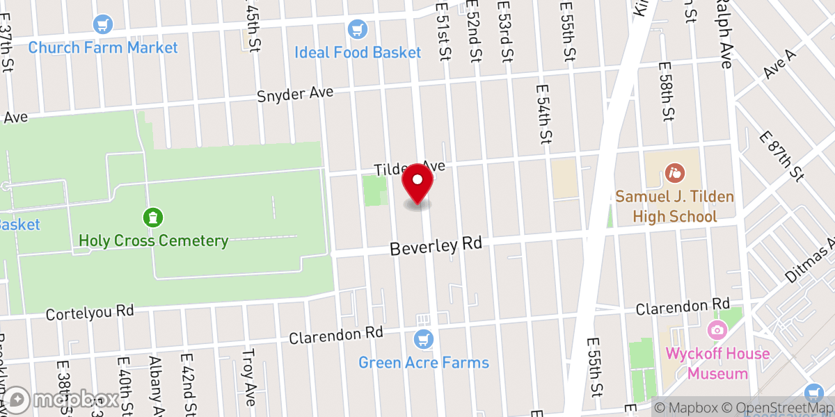 Map showing location of Vision Pentecostal Church