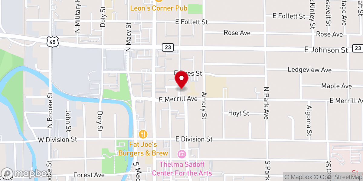 Map showing location of Saint Marys Roman Catholic Church