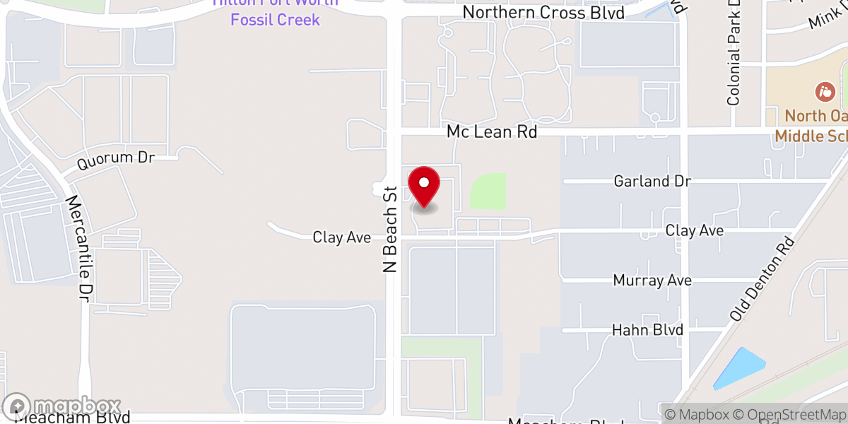 Map showing location of Bethesda Community Church